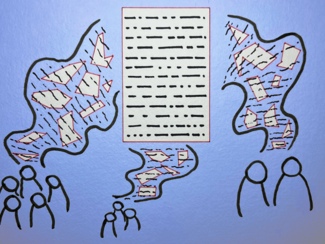 People processing data out of their heads - abstract